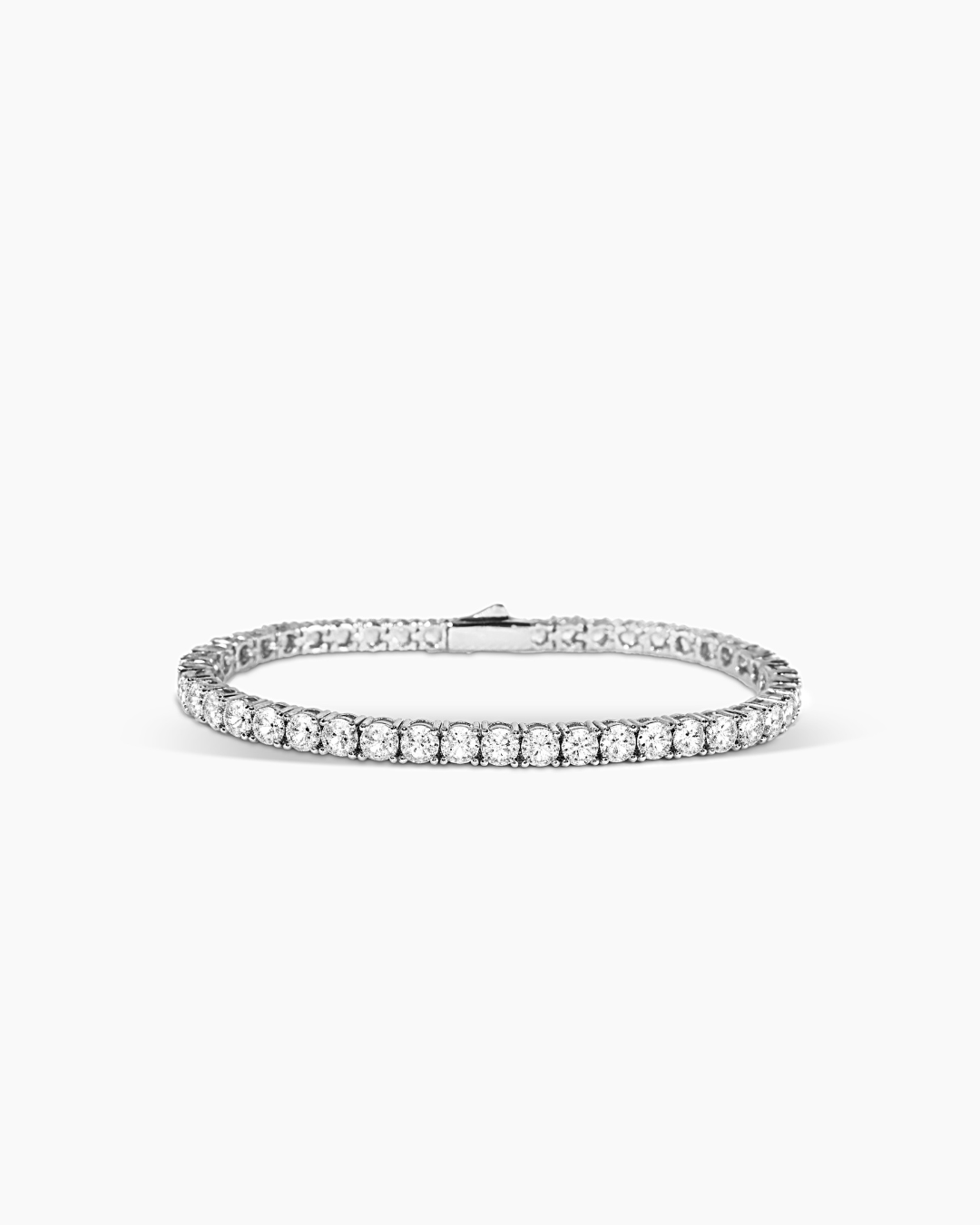 Luxe Crystal Tennis Bracelet Silver